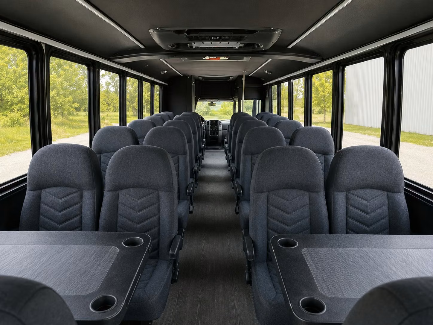 18 passenger minibus inside