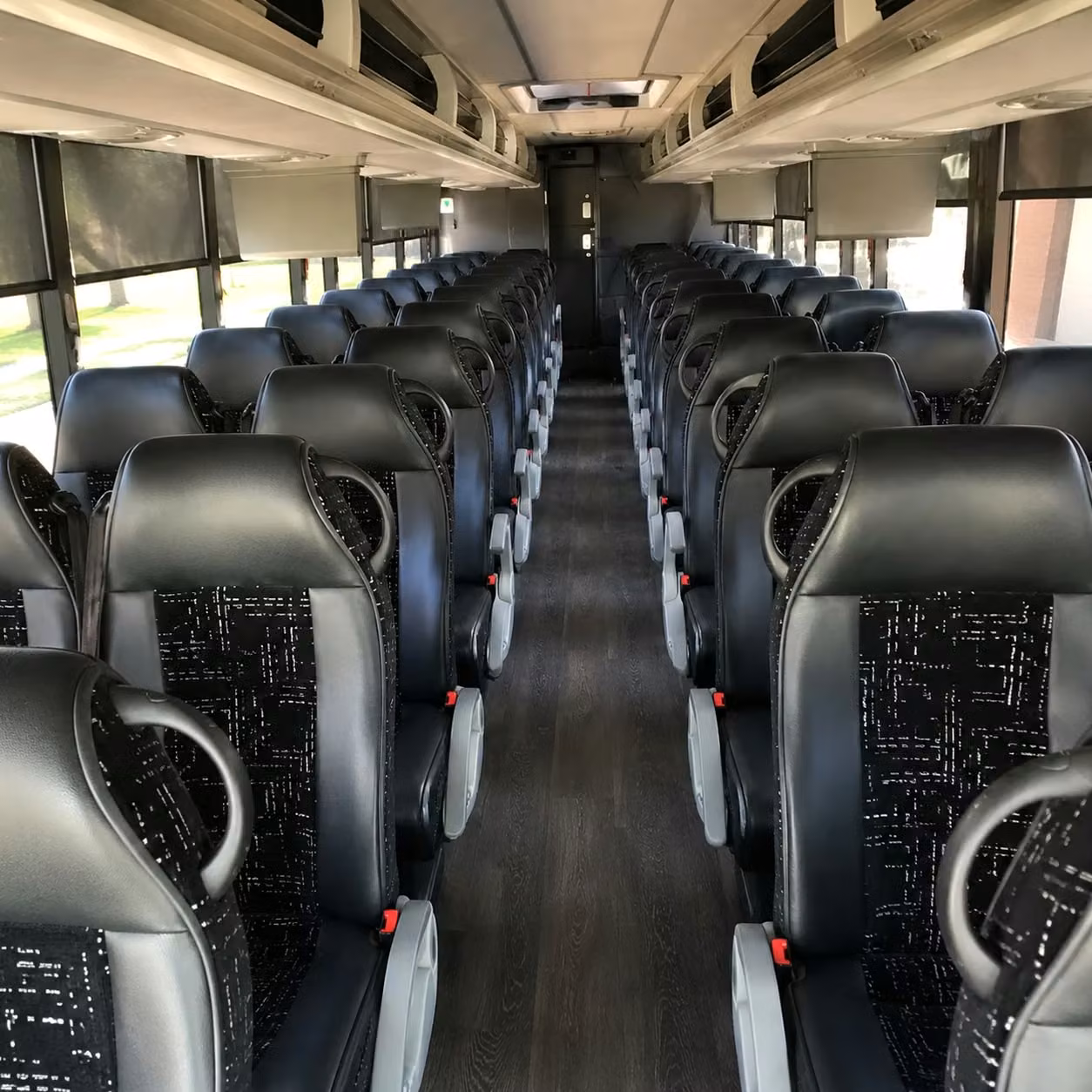 fremont charter bus rental interior